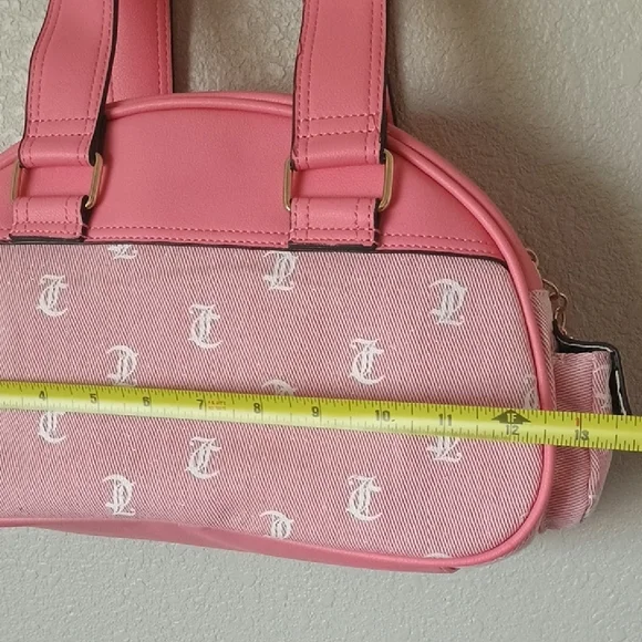 Juicy Couture Pink Shoulder Bag with Heart Accents - Picture 7 of 11